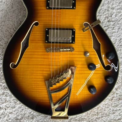 D'Angelico Excel SS Semi-Hollow Electric Guitar w/Stairstep Tailpiece and Case image 3