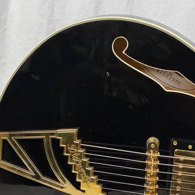 D'Angelico EX-SS Excel SS Singlecut Semi-Hollowbody Guitar with Case 2022 - Black image 5