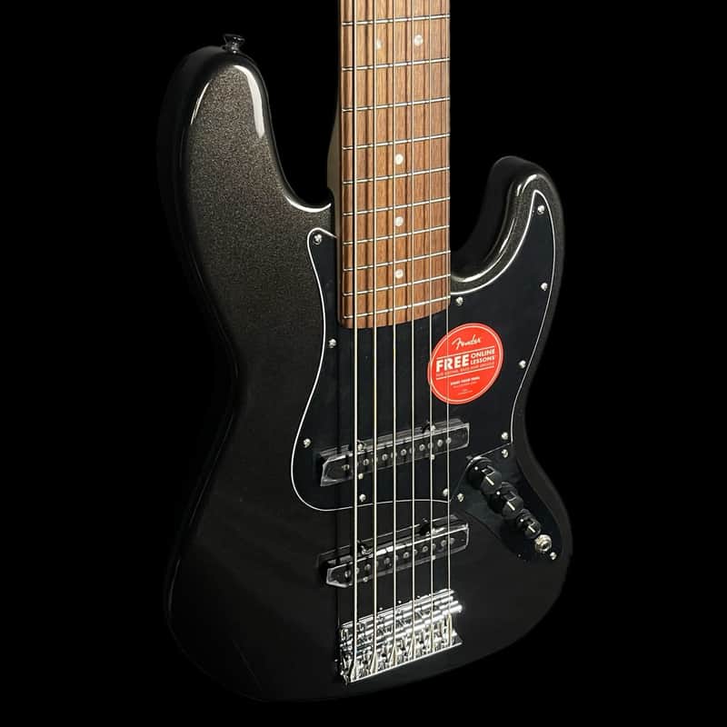 Squier Affinity Series Jazz Bass VI Electric Bass Guitar - Black
