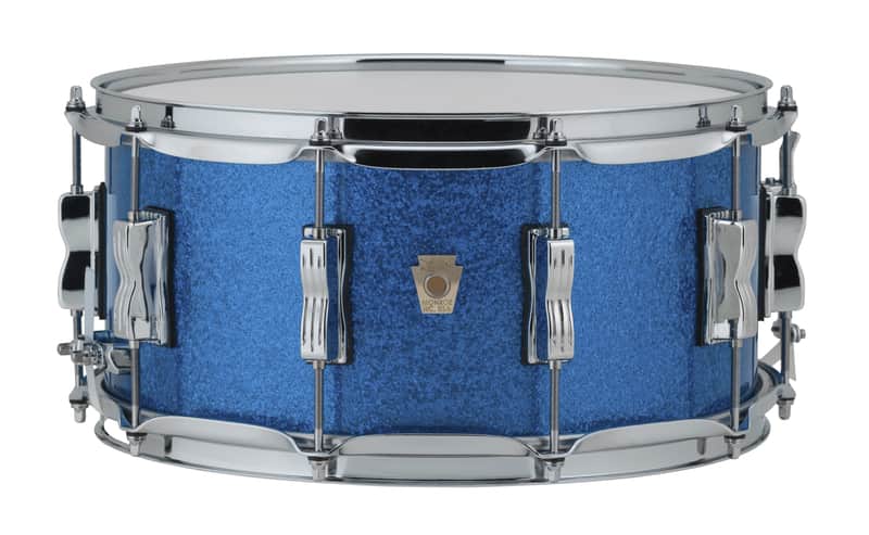 Ludwig *Pre-Order* Classic Maple 5x14" Blue Sparkle Kit Snare Drum Made in USA Special Order Authorized Dealer image 1