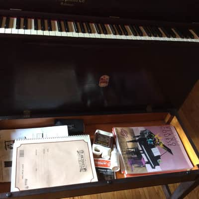 Shaw Upright Piano 1900 Antique Walnut ivory keys beautiful image 3