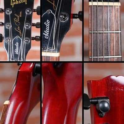 Gibson Les Paul Studio Plain Maple Top Transparent Red 1999 w/OHSC image 11
