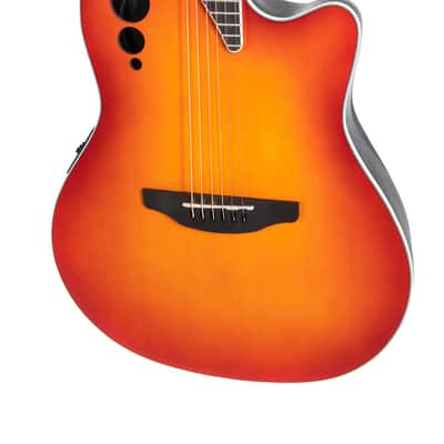 Ovation AE48-1I Applause Super Shallow Bowl Cutaway Body Spruce Top Nato Neck 6-String Acoustic-Electric Guitar image 5