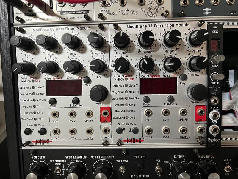 Jomox  Modbase 09 Bass Drum Voice Eurorack Modular Silver image 1