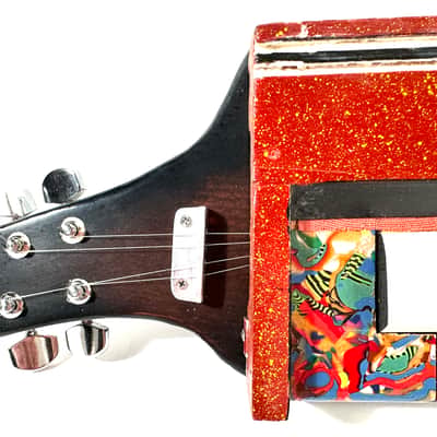 Awesomesauceguitars electric taishogoto benjo handmade out of vintage parts electrified experimental music instrument The buzz of bees 2026 - Sunburst image 3