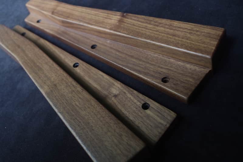 Oberheim  Matrix 6  walnut wood side panels image 1