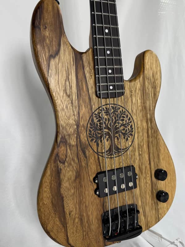 ACs Custom Guitars 4 String Bass 2025 - Natural Tung Oil image 1