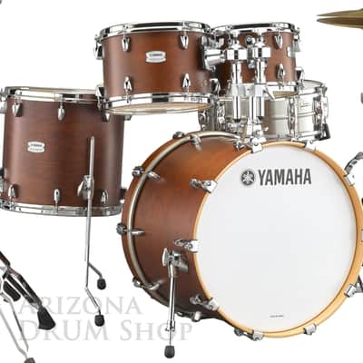 Yamaha New Tour Custom Maple Shell Pack TMP2F4CHS Chocolate Satin 4 pc 22 10 12 16 image 1
