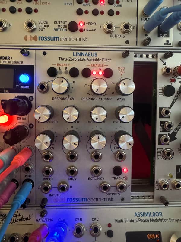 Rossum Electro-Music Linnaeus Thru-Zero State Variable Filter Eurorack Module 2019 - 2021 - Silver image 1