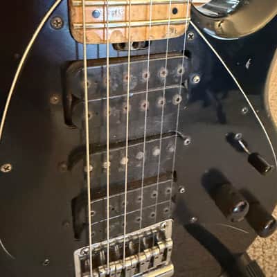 Ernie Ball Music Man Silhouette HSH HT with Maple Fretboard 1994 - 2007 - Black image 3