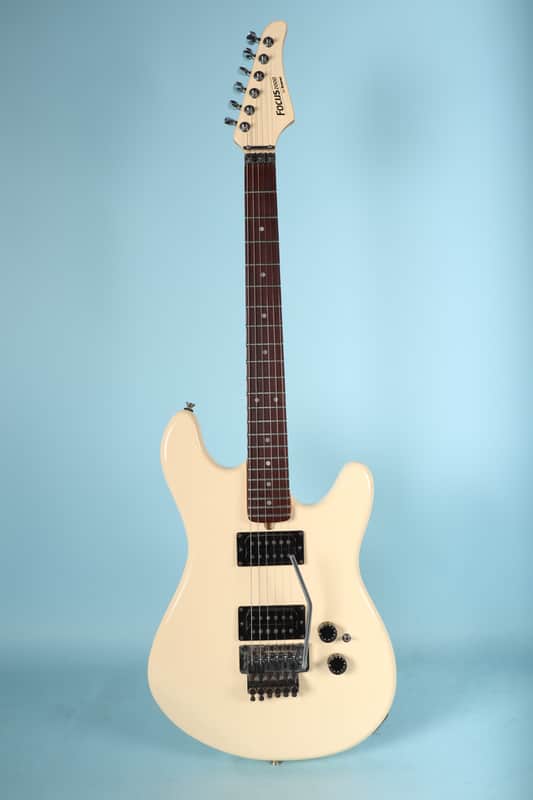 1980s Kramer Focus 2000 Made in Japan White Electric Guitar | Reverb