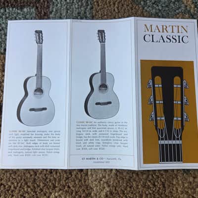 Vintage 1970 Martin Classic Classical Guitar Pamphlet Catalog! Rare, Original Case Candy! image 3