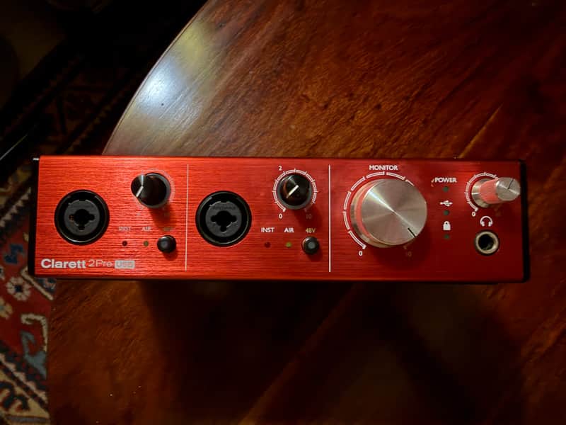 Focusrite Clarett 2Pre USB Audio Interface 2010s - Red image 1