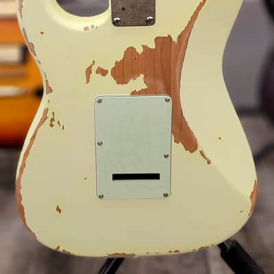 AIO S3 Electric Guitar - Relic Olympic White (Ebony Fingerboard) GS-001 image 12