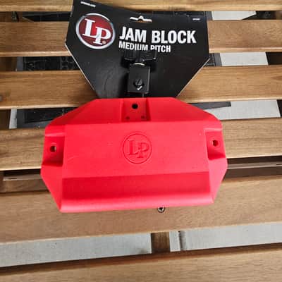 Latin Percussion LP1207 Medium-Pitched Jam Block with Bracket 2010s - Red image 2