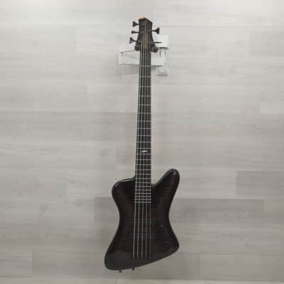 Roscoe  TB-3005 Bass Guitar - Trans Black image 2