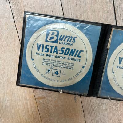 1960’s Burns Vista-Sonic Bass Strings Sleeve Vintage Rare Case Candy image 5