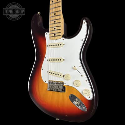 Fender Custom Shop 1969 Stratocaster Journeyman Relic Chocolate 3 Tone Sunburst w/case CZ588710 image 2