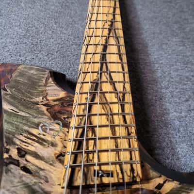 Barlow Guitars Osprey Hybrid Headless 2021 Hybrid Burl/Zirocote/Pale Moon Ebony image 3
