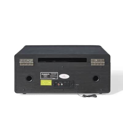 Crosley CR7016A Rhapsody 3-Speed Turntable AM/FM Radio CD Player - Black -NEW image 11