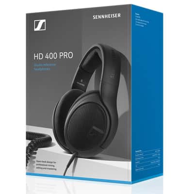 Sennheiser HD 400 PRO Open Back Dynamic Headphones for Studio, Mixing, Video, Audio Production, Twitch, High Definition music listening, removable 1/8” cable w ¼” adaptor,Black image 3