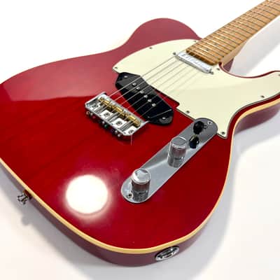 Fender Telecaster American Deluxe 2000 Crimson Red Transparent image 4