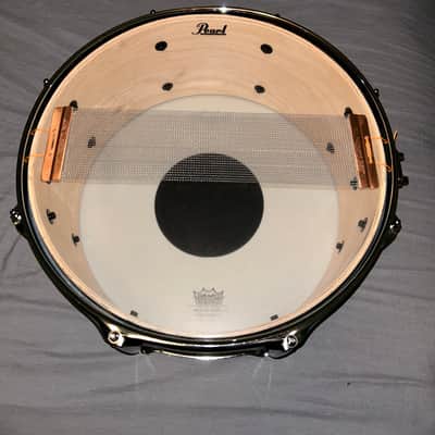Pearl MUS1465M/C220 Modern Utility 14x6.5" Maple Snare Drum 2010s Satin Brown image 3