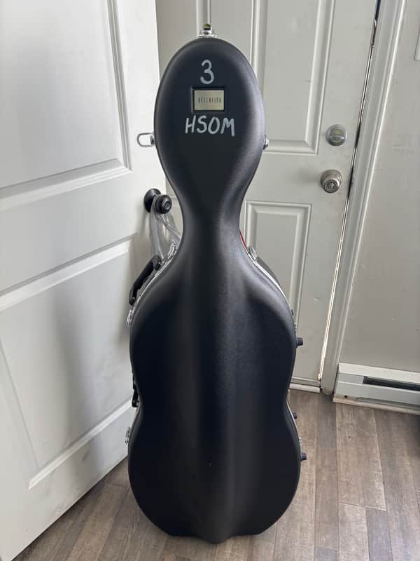 Used Bellafina 1133-12 ABS Cello Case with Wheels - 1/2 Size 2010s - Black image 1
