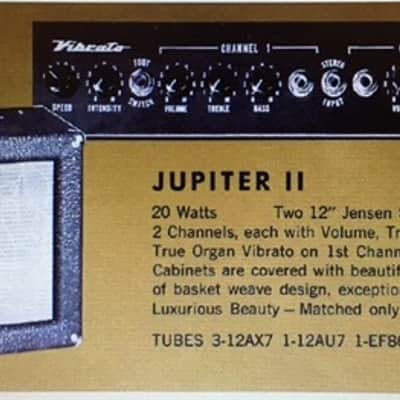 Ampeg Jupiter II - 720SN - 1960 Navy Random Flair Tolex image 3