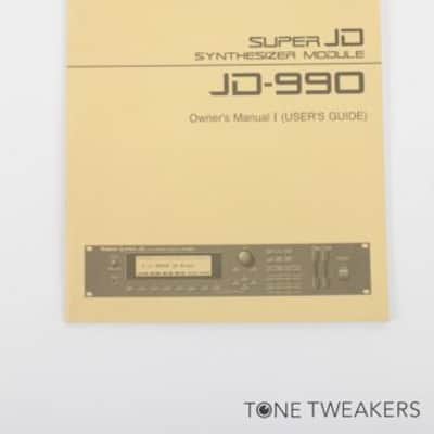 ROLAND JD-990 OWNERS MANUAL I USER GUIDE synthesizer module VINTAGE SYNTH DEALER