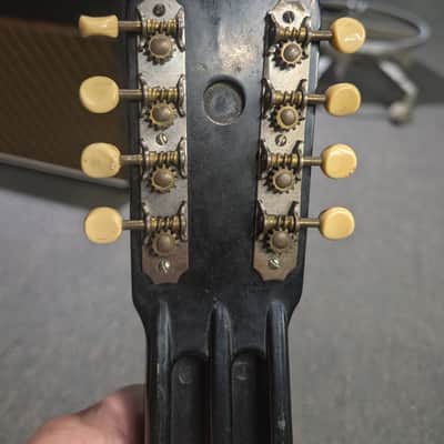 Rickenbacker Electro Model B Panda 1940-1950s - Black and white image 11