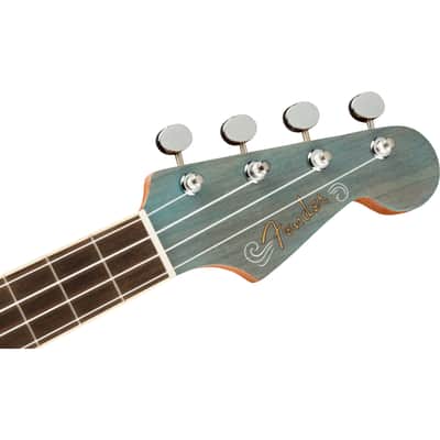Fender Dhani Harrison Ukulele Turquoise - Tenor Ukulele image 6