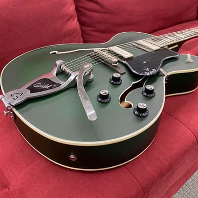 Guild X-175 Manhattan Special Hollowbody Electric Guitar - Ford Green w/ Case image 14