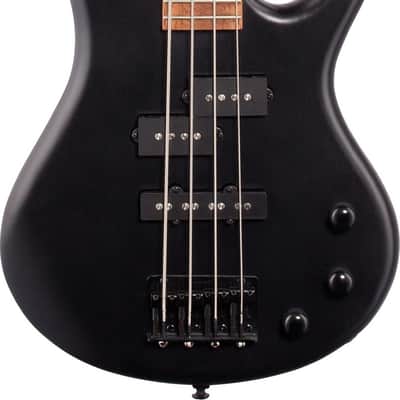 Ibanez GSRM20 Mikro Short-Scale 4-String Bass Guitar, Purpleheart Fingerboard, Weathered Black image 2