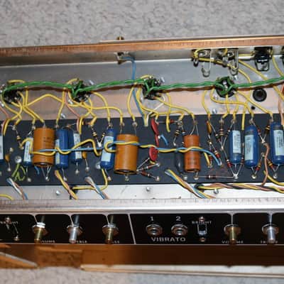 Vintage Original 1960s Blackface Fender Tremolux Tube Amp Chassis Project image 4