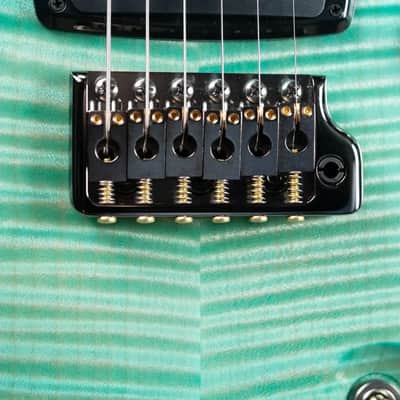 PRS Private Stock Custom 24-08 Semi-Hollow Electric Guitar - Bahamian Blue Glow with Hardshell Case image 17