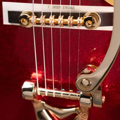 Gretsch G6129TG-59VS Limited Edition Sparkle Jet with String-Thru Bigsby - Red Sparkle with Hardshell Case image 12