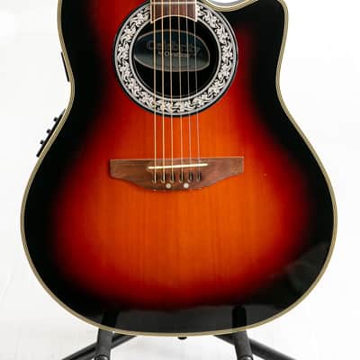 1989 Ovation Celebrity CC 157 in Sunburst electro-acoustic guitar image 2