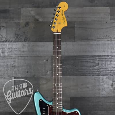 Mint Fender American Professional Classic Jaguar Rosewood Fingerboard Faded Sherwood Green Metallic Included: Deluxe Gig Bag image 4