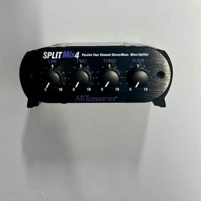 ART SPLITMix4 Passive 4-Channel Stereo/Mono Mixer/Splitter - Black image 7