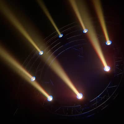 Blizzard Lighting Hypno Beam LED DMX DJ Stage Moving Head Lights 4 Pack w Bags image 15