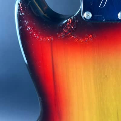 Vintage 1974 Fender Mustang 3 Color Sunburst w/OHSC TSU21018 image 22