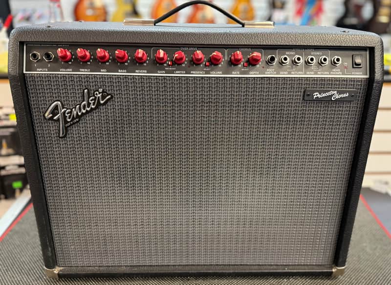Fender Princeton Chorus Red Knob with Footswitch - Pre Owned *Pickup Only* image 1