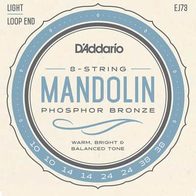 D'Addario EJ73 Mandolin Strings, Phosphor Bronze, Light, 10-38 image 1