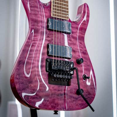 Jackson X Series SLATXSDQ 3-7 Soloist Transparent Purple image 2