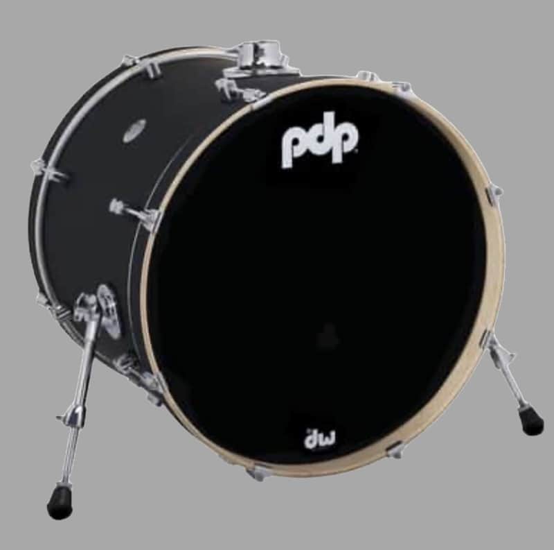 PDP Concept 18x22 Satin Black bass drum image 1
