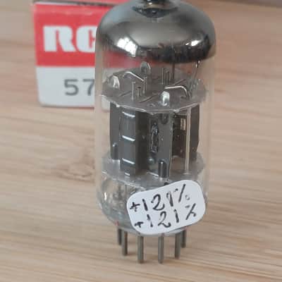 Pefect NOS NIB RCA 5751 BLACK PLATE made in USA special 12ax7 ecc83 XTRA STRONG balanced, great for Fender. image 3