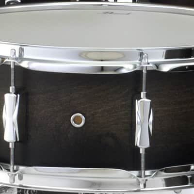 Pearl Decade Maple 14x5.5" Satin Black Burst Lacquer Kit Snare Drum | #262 | NEW | WorldShip | Authorized Dealer image 2