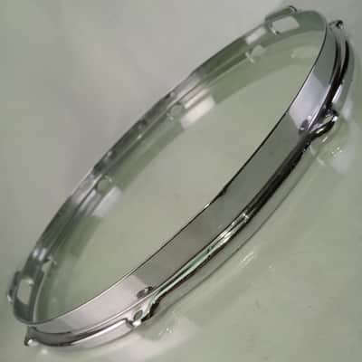 Leedy 15"Stick-Chopper COB Snare Drum Resonant Rim/Hoop Double-Flng Chrome-Brass image 2