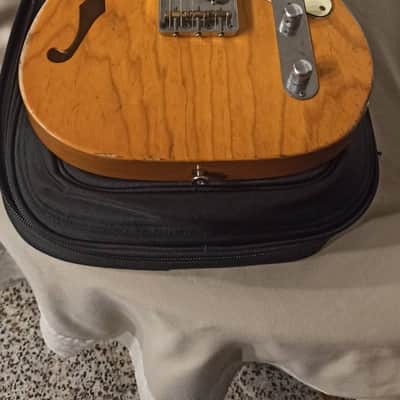 Telecaster Haar Guitar Trad T Thinline  orange antique aged imagen 4